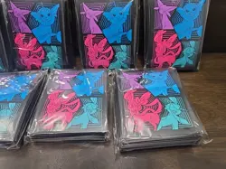 (LOT of 7) Evolving Skies ETB Eeveelution Card Sleeves -Pink, Purple, Blue -New - Image 3
