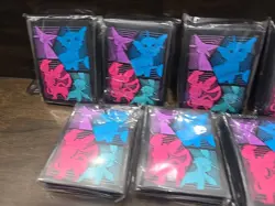 (LOT of 7) Evolving Skies ETB Eeveelution Card Sleeves -Pink, Purple, Blue -New - Image 4