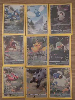Pokemon TCG Crown Zenith Galarian Gallery Set of 9 Cards GG26-GG34 Pikachu - Image 1