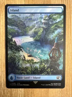 MTG magic 1x Island #298 FOIL (M/NM) Final Fantasy - Image 1