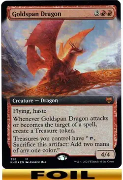 1x - Goldspan Dragon - [SELECT] - Kaldheim - NM MTG - Image 4