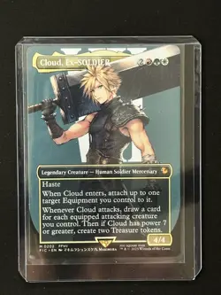Cloud, Ex-SOLDIER (Borderless) Regular (non-foil) Final Fantasy #202 NM - Image 1