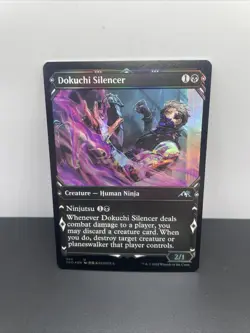 Dokuchi Silencer (Showcase Ninja) [Kamigawa: Neon Dynasty] - Image 1