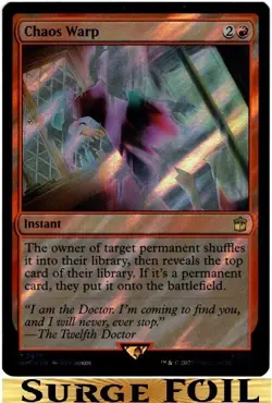 1x - Chaos Warp - SURGE FOIL - Universes Beyond: Doctor Who - NM MTG - Image 1