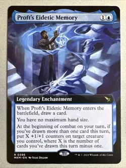 MTG / Proft's Eidetic Memory / MKM / #0396 / Regular (Extended Art) / Rare / NM - Image 1
