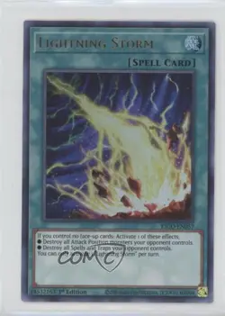 Lightning Storm (UR) 1st Ed. YuGiOh King's Court #KICO-EN057 nr2 - Image 1