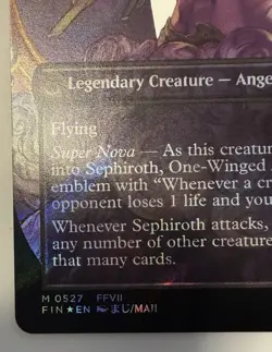 Sephiroth M0527 (FFVII) - Borderless Surge Foil - Unplayed - MTG - Image 2