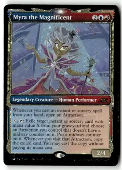 MTG Foil Myra the Magnificent- Unfinity Moderately Played English - Image 1