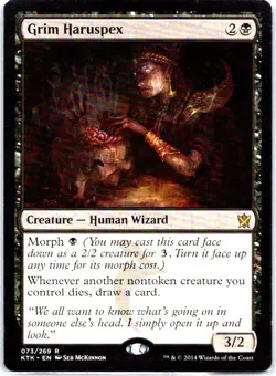 #73 Grim Haruspex MTG Khans of Tarkir Rare - Image 1