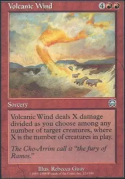 MTG magic cards 1x Volcanic Wind - Foil Mercadian Masques NM-Mint, English - Image 1