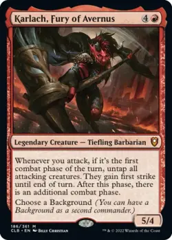 MTG Karlach, Fury Of Avernus - NM Commander Legends: Battle For Baldur's Gate - Image 1