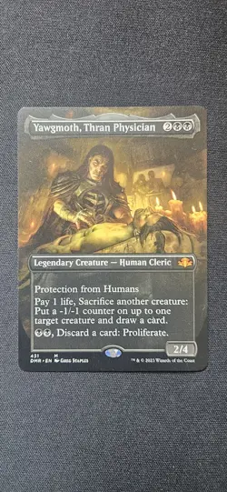 MTG Dominaria Remastered Yawgmoth, Thran Physician 431 Borderless Card - Image 1
