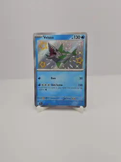 Veluza 125/091 Pokemon TCG Paldean Fates Holo Baby Shiny Rare Card NM Condition - Image 2