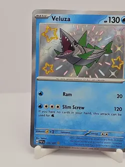Veluza 125/091 Pokemon TCG Paldean Fates Holo Baby Shiny Rare Card NM Condition - Image 5