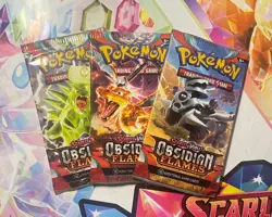 Pokemon SV Obsidian Flames Booster Pack - 10 Cards / Pack - Random Art - SEALED - Image 1