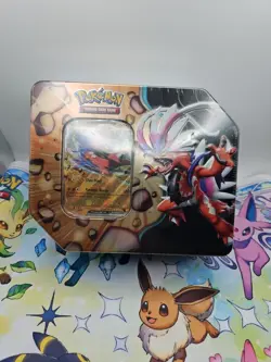 Pokemon Slashing Legends Factory Sealed Tin Box - Koraidon ex - 5 Booster Packs - Image 1
