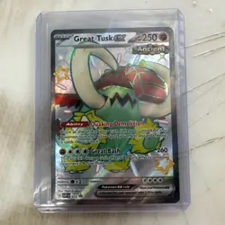 Great Tusk ex SVP 072 Shiny Black Star Promo Pokemon TCG Card Paldean Fates ENG - Image 1