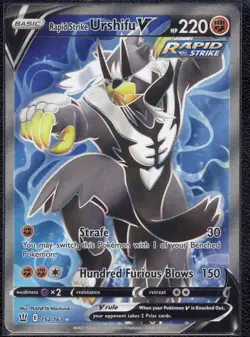 Pokemon TCG SWSH05: Battle Styles #152/163 Rapid Strike Urshifu V (Full Art) - Image 1