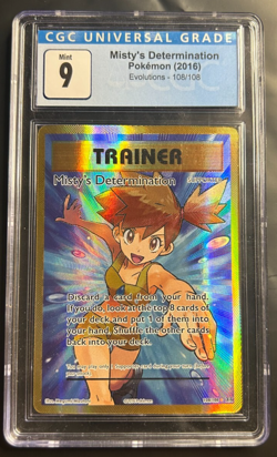 Pokemon 2016 Evolutions Misty's Determination 108/108 CGC 9 - Image 1