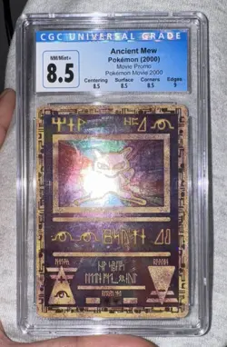 Pokemon 2000 Movie Promo Ancient Mew Cgc NM-MT+ 8.5 Full Holo - Image 2