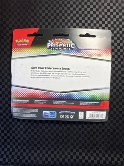 Pokemon Scarlet Violet Prismatic Evolutions Eevee Booster Pack w/ Coin - Image 2