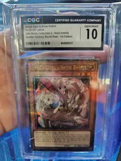 CGC 10 2024 Yu-Gi-Oh! Ghost Ogre & Snow Rabbit Quarter Century Rare POP 3!! - Image 2