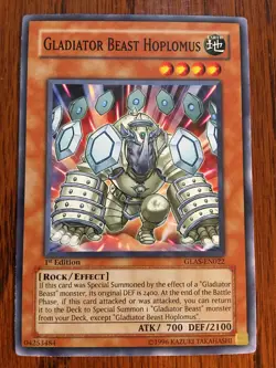 Gladiator Beast Hoplomus GLAS-EN022 YuGiOh! Gladiators Assault 1st Edition NM x1 - Image 1