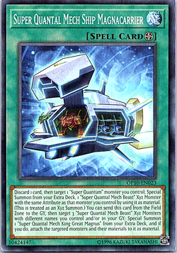 Super Quantal Mech Ship Magnacarrier OP10-EN023 Yu-Gi-Oh! Light Play Unlimited - Image 1