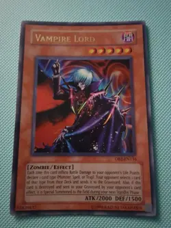 Yugioh TCG - Vampire Lord DB2-EN116 Ultra Rare Dark Beginnings 2 - VLP - Image 1