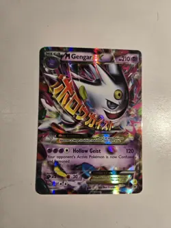 M Gengar EX MEGA (XY166) - XY Black Star Promos, Holo Rare Pokemon Card NM MINT - Image 1