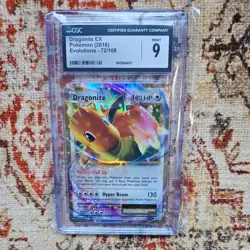 Dragonite EX 72/108 XY Evolutions CGC 9 Mint Graded Pokemon Card - Image 2