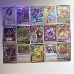 Pokemon Card Lot Rayquaza Pikachu Marnie Eevee Skyla & More - Image 1