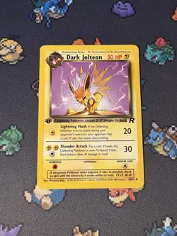 Pokemon Cards Dark Jolteon 38/82 Team Rocket FIRST EDITION - (NM-) - Image 1