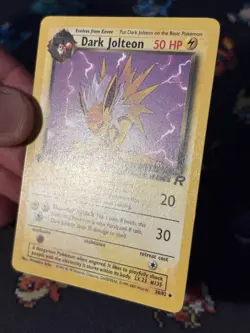 Pokemon Cards Dark Jolteon 38/82 Team Rocket FIRST EDITION - (NM-) - Image 3