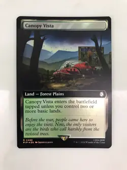 Canopy Vista Foil Extended Borderless MTG Magic the Gathering Card NM Mint PIP - Image 1