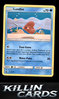 Luvdisc 44/168 Pokemon Common SM - Celestial Storm Card NM - Image 1