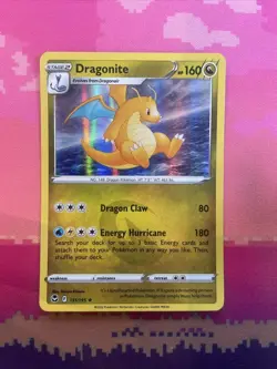 Pokemon Card Dragonite Silver Tempest Holo Rare 131/195 Near Mint - Image 1