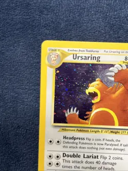 Pokemon Card Ursaring 15/75 Neo Discovery HOLO RARE SET BREAK TCG - Image 2