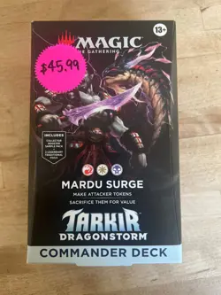 Magic The Gathering Tarkir Dragonstorm Commander Deck - Mardu Surge (New Sealed) - Image 1