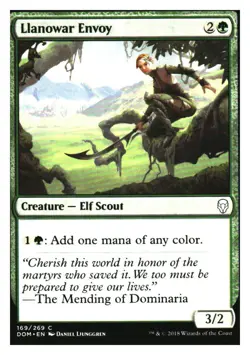 Llanowar Envoy Dominaria MTG - NM+ Mythic Relics - Image 1