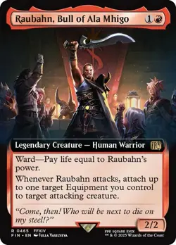 x1 Raubahn, Bull of Ala Mhigo - Extended Art R MTG Final Fantasy M/NM, English - Image 1