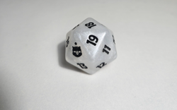 Magic The Gathering - Final Fantasy - Bundle Spindown White D20 Dice - Moogle - Image 1