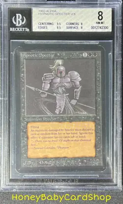 MTG Limited Edition Alpha 1993 Hypnotic Specter BGS 8.0Q++ NM/MT OldSchool 93/94 - Image 1