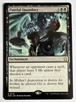 MTG - Painful Quandary - Magic Foundations - RARE - NM - Image 1
