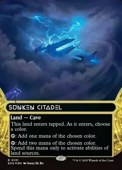 x1 Sunken Citadel (0131) - Galaxy Foil - Borderless R MTG Edge of Eternities: St - Image 1