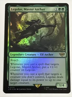 MTG Lord of the Rings Legolas, Master Archer Foil 0173 NM Rare - Image 1