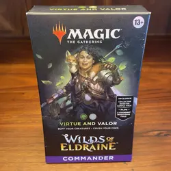 MTG Magic the Gathering Wilds of Eldraine Virtue And Valor Commander Deck Sealed - Image 1