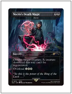 1x Noctis's Death Magic - Damn, Secret Lair Final Fantasy Magic MTG NM - Image 1