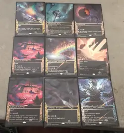 MTG - Edge Of Eternities - Lot of 22 - Galaxy Foil Regular Foil Non Foil Lands - Image 1
