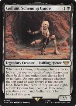 MTG The Lord of the Rings #292 Gollum, Scheming Guide - Image 1